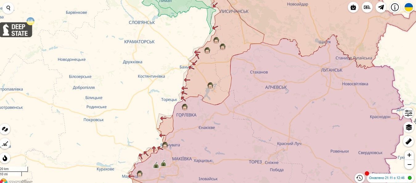 Оккупанты обустраивают линии обороны на юге и пытаются наступать на двух направлениях на Донбассе – Генштаб