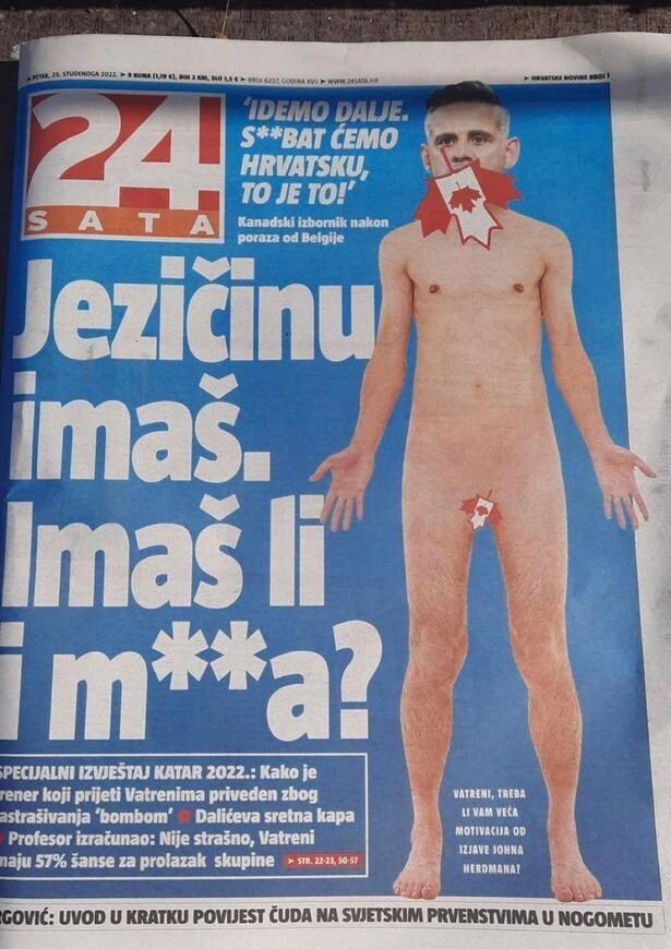 На ЧС-2022 стався гучний скандал із обіцянкою ''тра*нути збірну Хорватії''. Фотофакт
