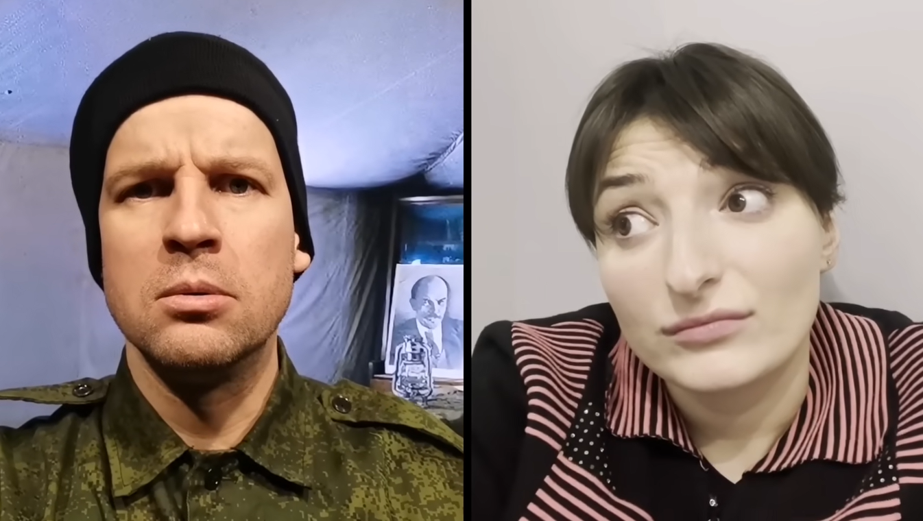 Звезды "Квартала 95" спародировали российского Ваньку, которого обменяли на енота, и его жену