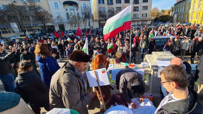 У Болгарії пройшли протести проти військової допомоги Україні. Фото