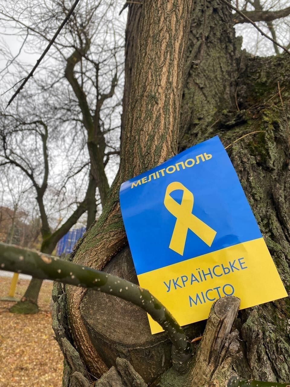 "Мелітополь – українське місто": партизани нагадали загарбникам, що ті на чужій землі. Фото і відео 