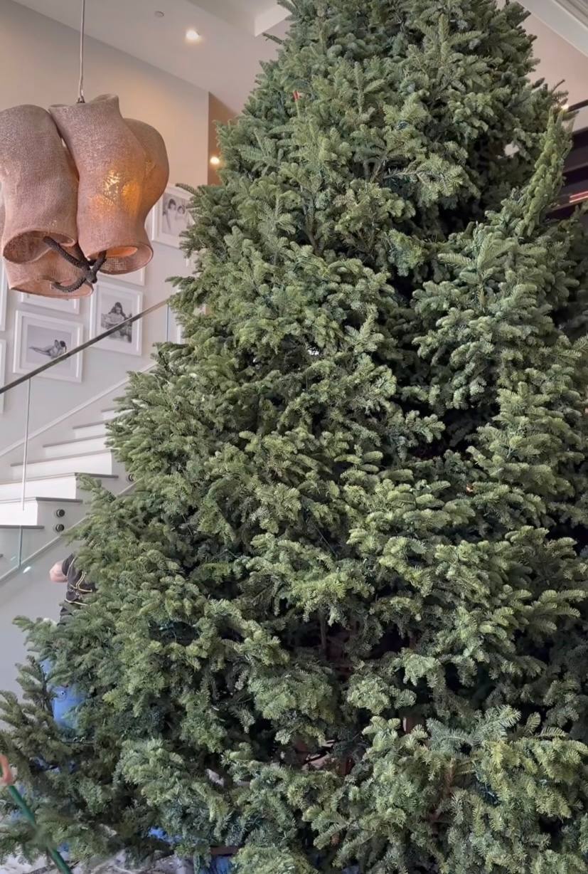 Ель в два этажа и гора украшений: как Кайли Дженнер готовится к Рождеству. Видео 