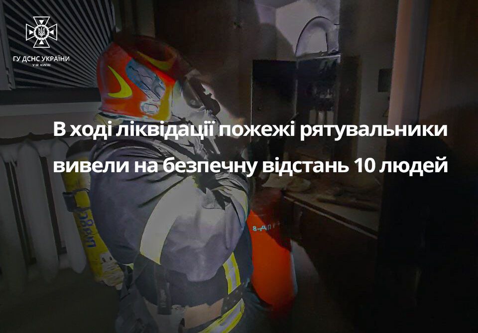 У житловому будинку в центрі Києва загорілась електрощитова: рятувальники евакуювали 10 осіб