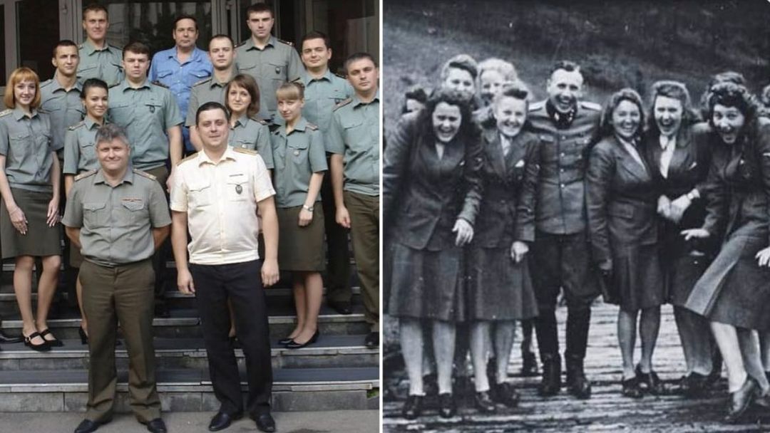 Фролова сравнила работников Освенцима с военными РФ, которые наводят ракеты на Украину. Фото с разницей в 80 лет
