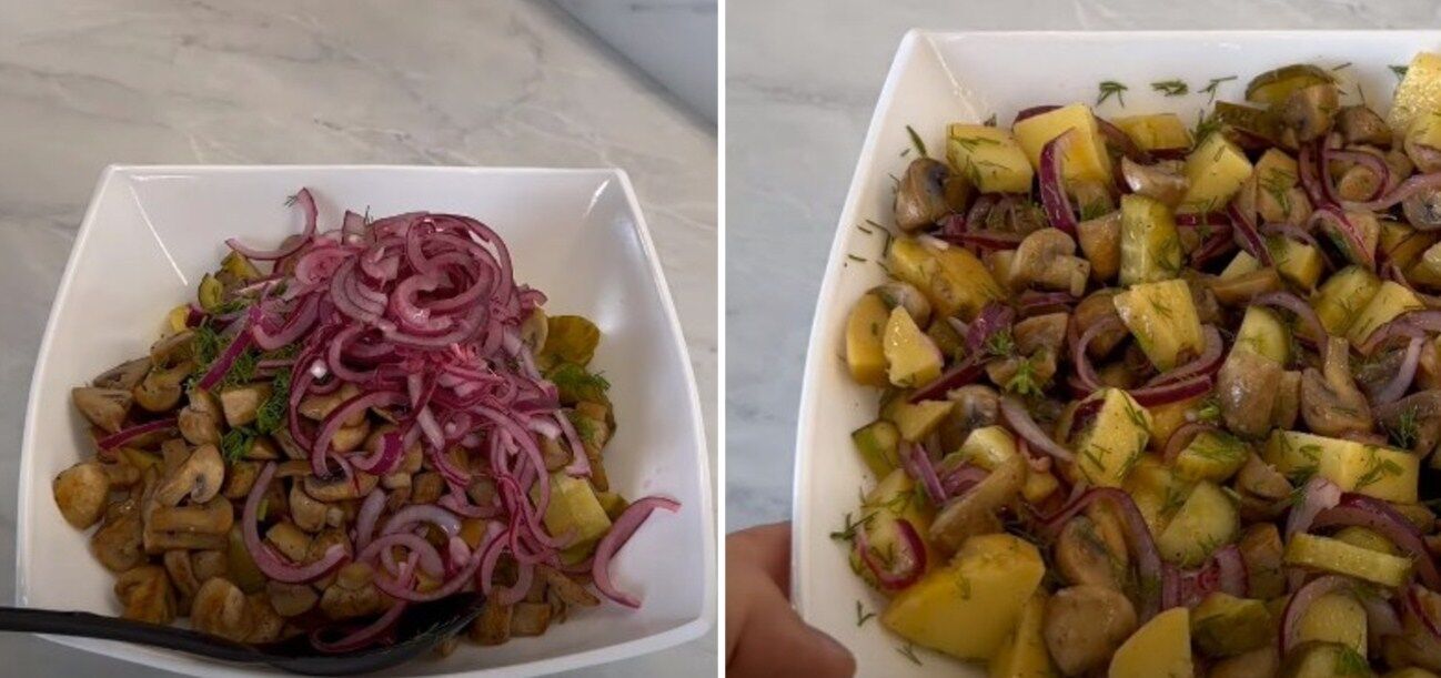 Картопляний салат без майонезу