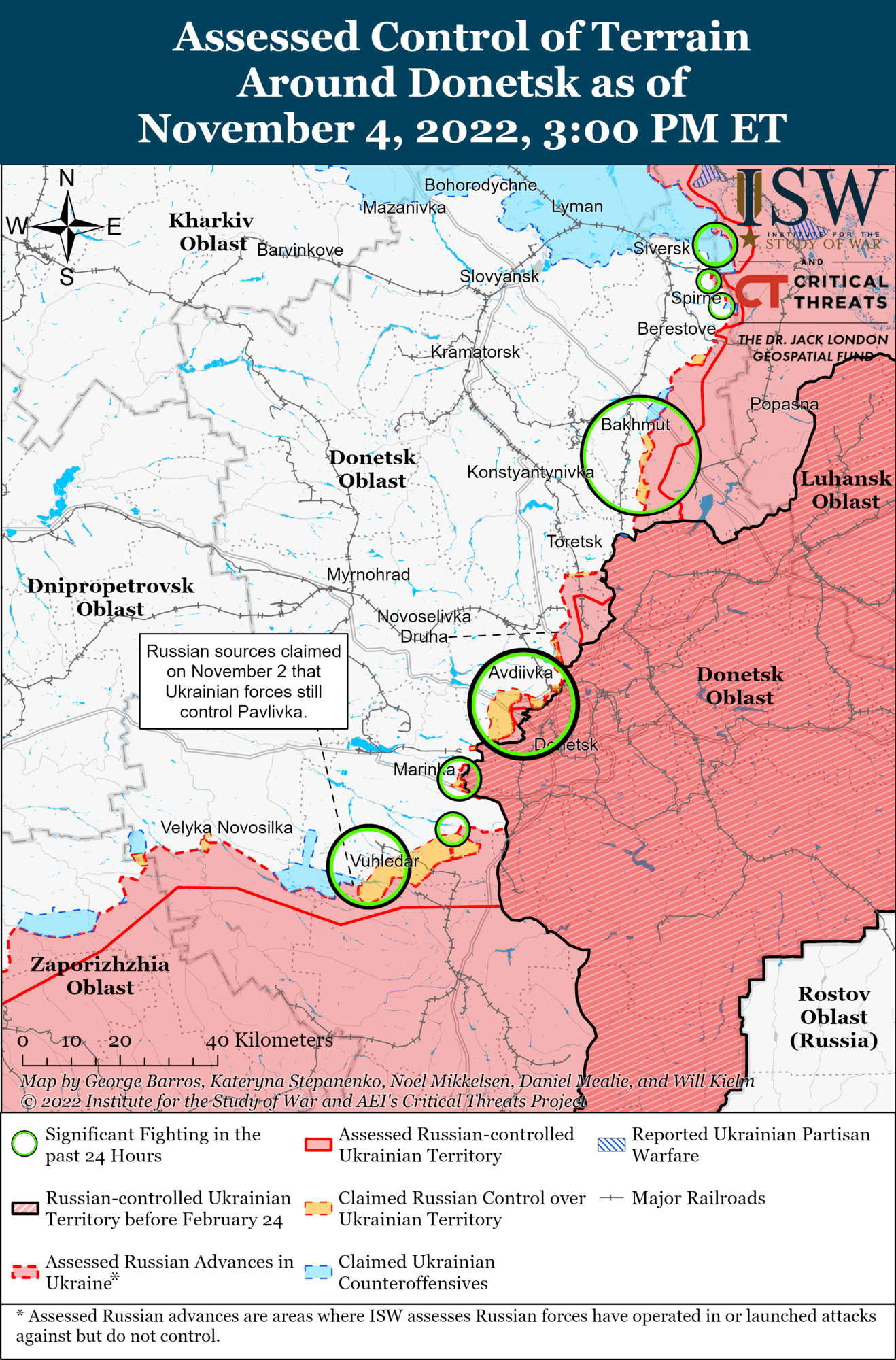 РФ використовує ''мобіків'' для відновлення наступу на Донецькому напрямку, але їм не вдасться досягти успіхів – ISW