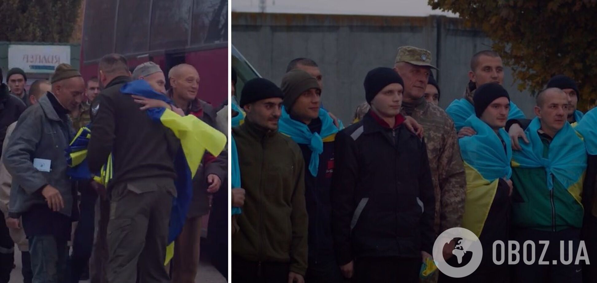 "Солнце, я дома": в сети показали трогательные кадры возвращения из плена украинских пограничников. Видео