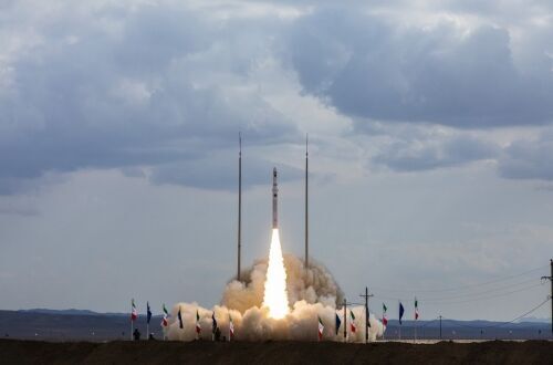 Запуск ракеты-носителя Ghaem-100