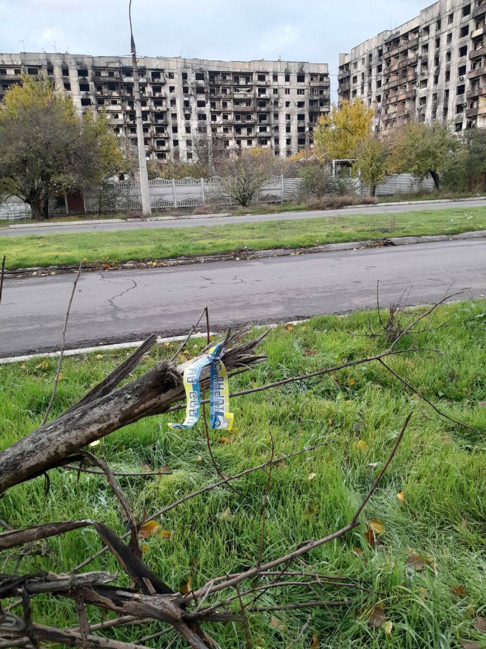 У Маріуполі партизани нагадали окупантам і колаборантам, що ЗСУ вже близько. Фото