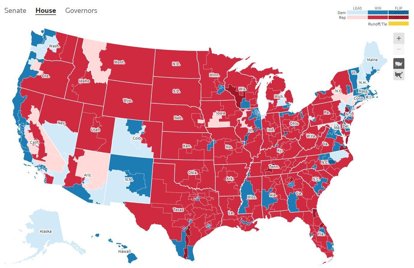 Республіканці вирвалися вперед за результатами голосування у Палату представників США: скільки місць отримають