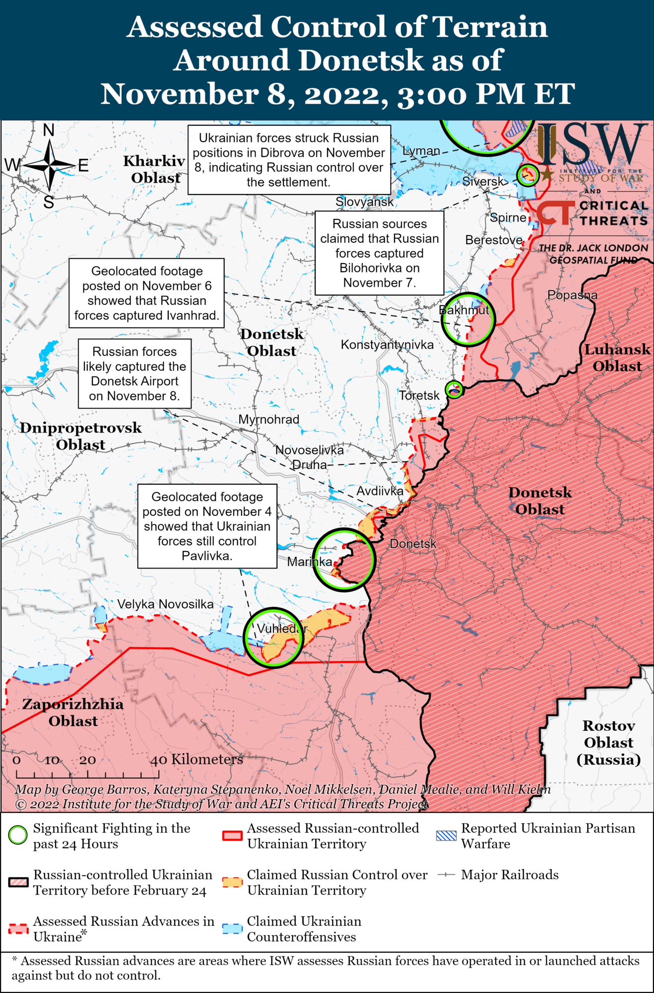 ЗСУ досягли успіхів на північний захід від Сватового, окупанти ведуть наступ у трьох районах: аналіз бойових дій від ISW