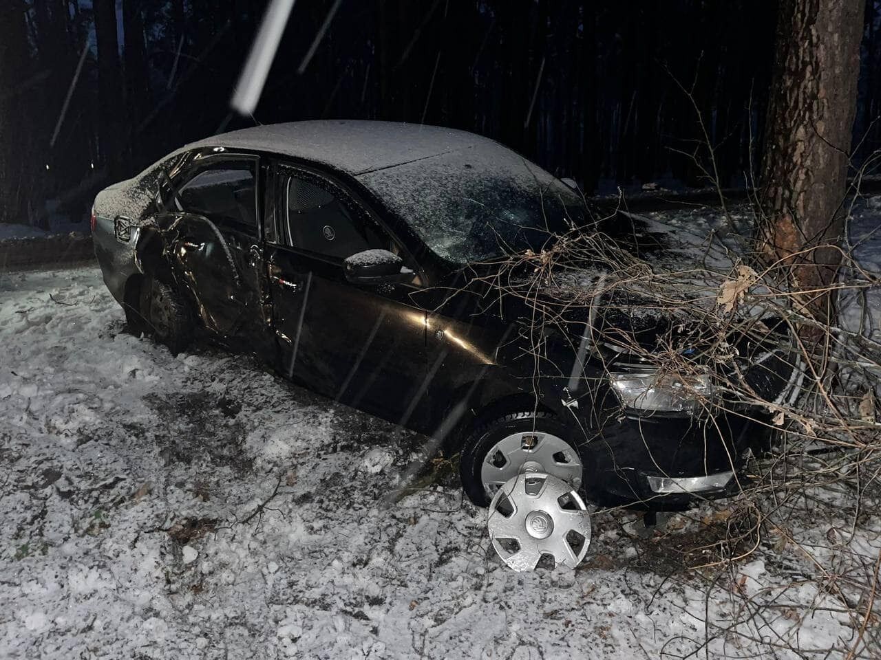 На Київщині п’яний чоловік викрав автомобіль та розбив його. Фото