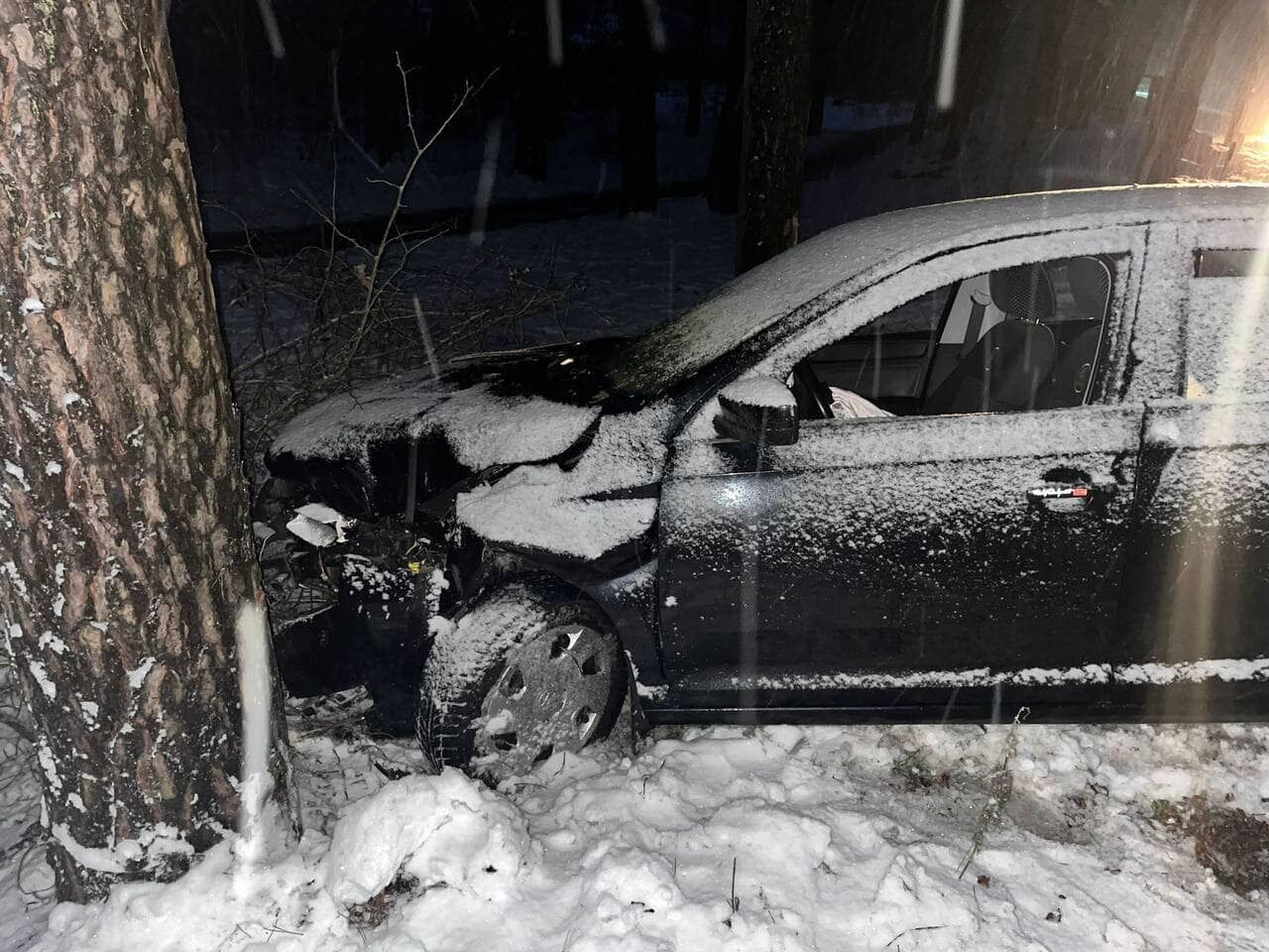 В Киевской области пьяный мужчина угнал автомобиль и разбил его. Фото