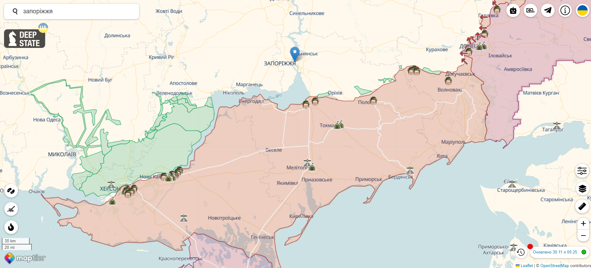 Оккупанты выводят войска и эвакуируют ''администрации'' из Запорожской области, ВСУ провели массовую ''демилитаризацию'' в ряде населенных пунктов – Генштаб