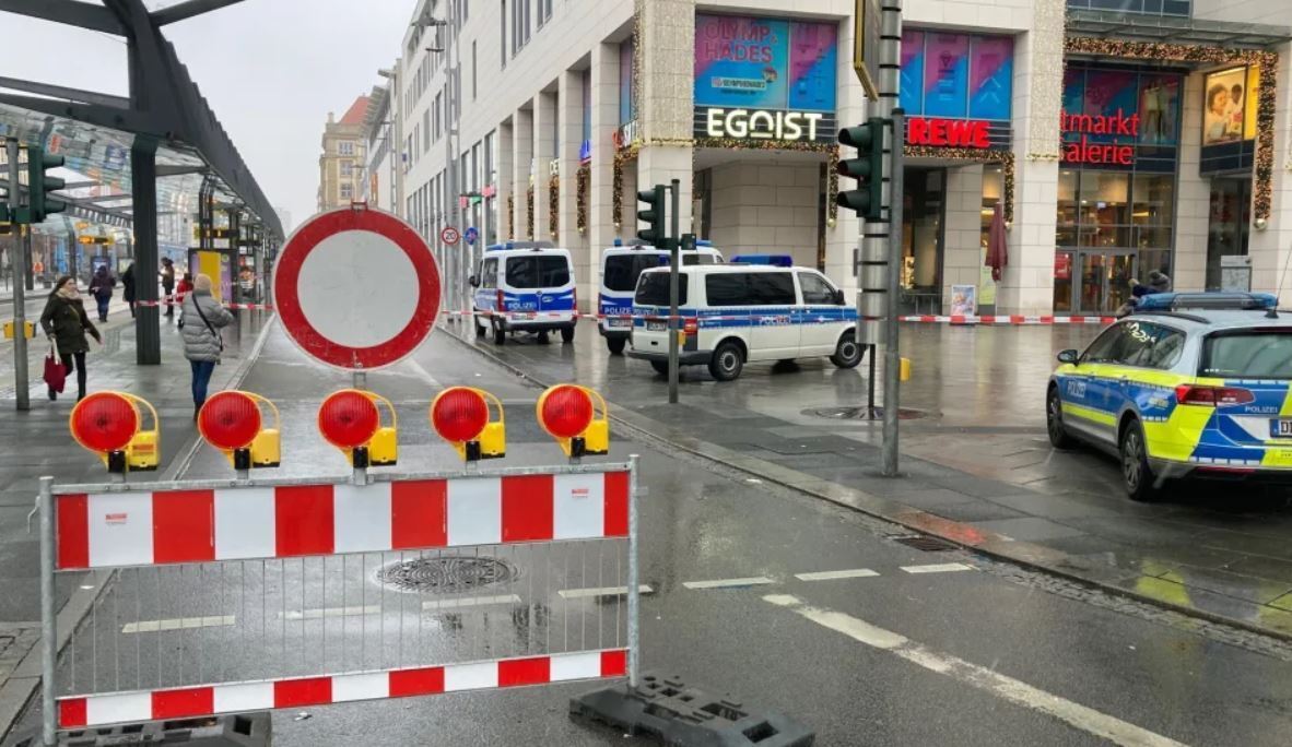 В Дрездене мужчина устроил стрельбу и захватил заложников: погибла женщина. Фото