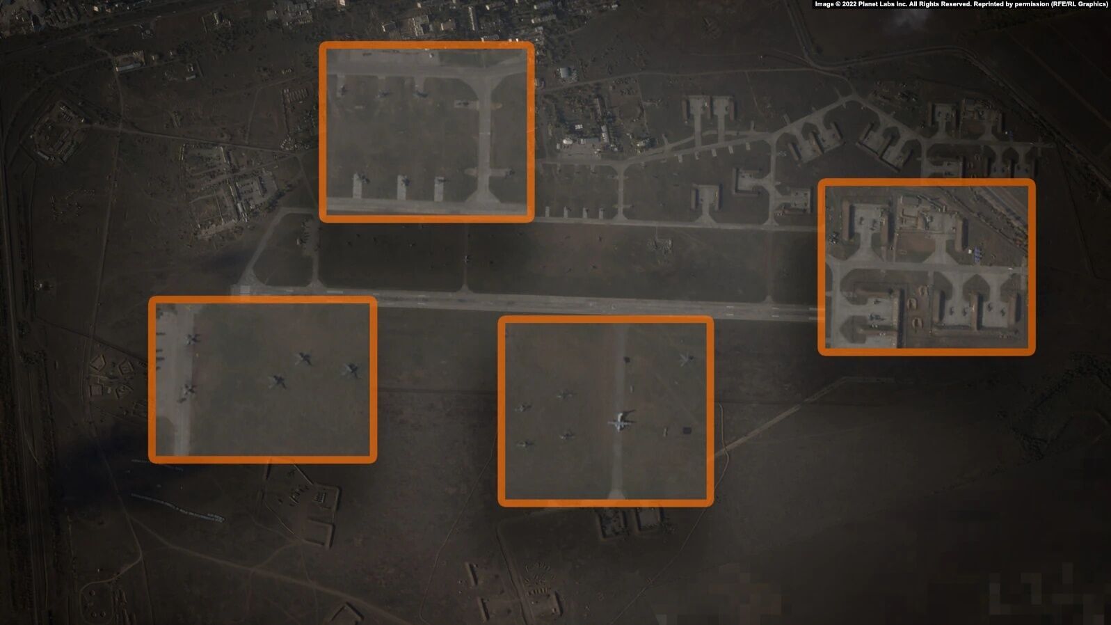 Росія розгорнула в окупованому Криму 10 військових аеродромів і два авіазаводи: супутникові фото  