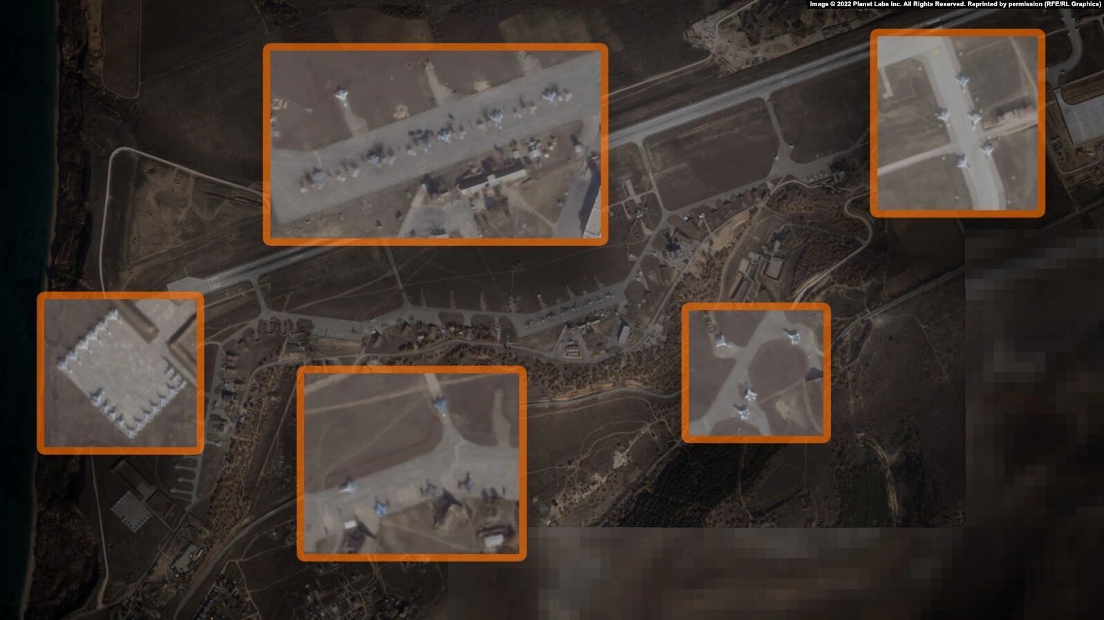 Росія розгорнула в окупованому Криму 10 військових аеродромів і два авіазаводи: супутникові фото  