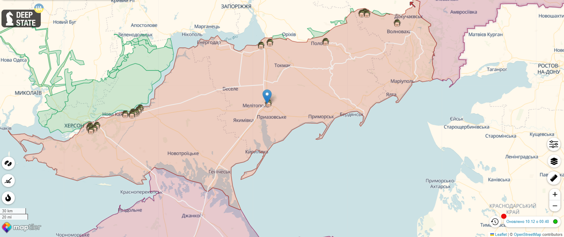 Россия показала, что осталось от базы оккупантов в Мелитополе после попадания ВСУ. Видео
