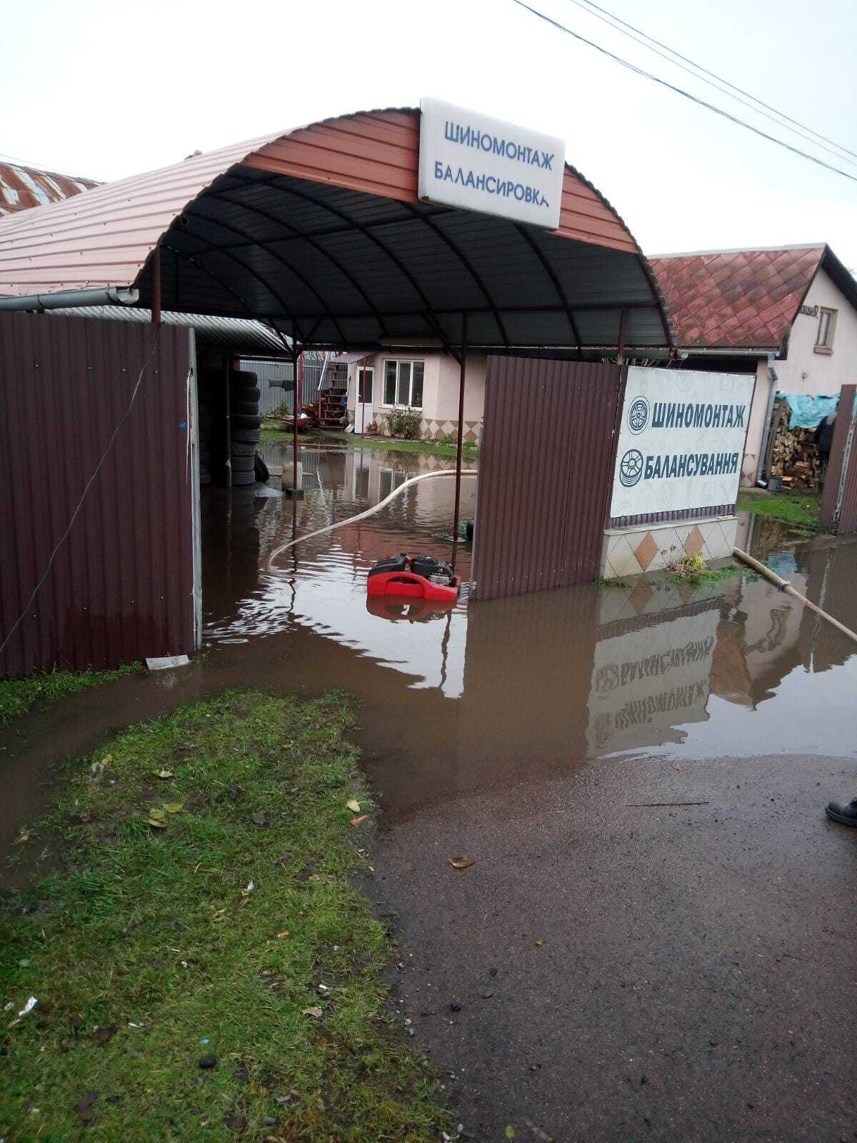На Закарпатті через сильну зливу затопило кілька районів: синоптики попередили про підвищення рівня води. Фото   