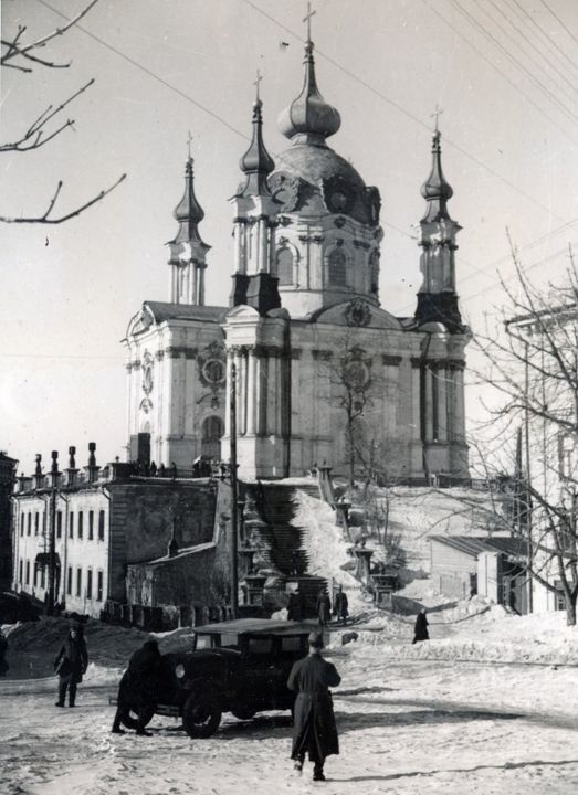 У мережі показали, який вигляд мала Андріївська церква в Києві взимку 1942 року. Унікальне фото
