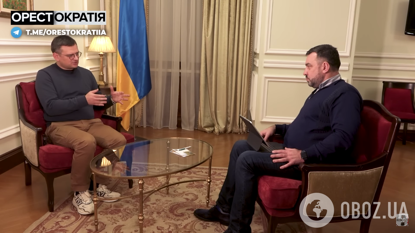 Дмитрий Кулеба и Орест Сохар во время записи интервью
