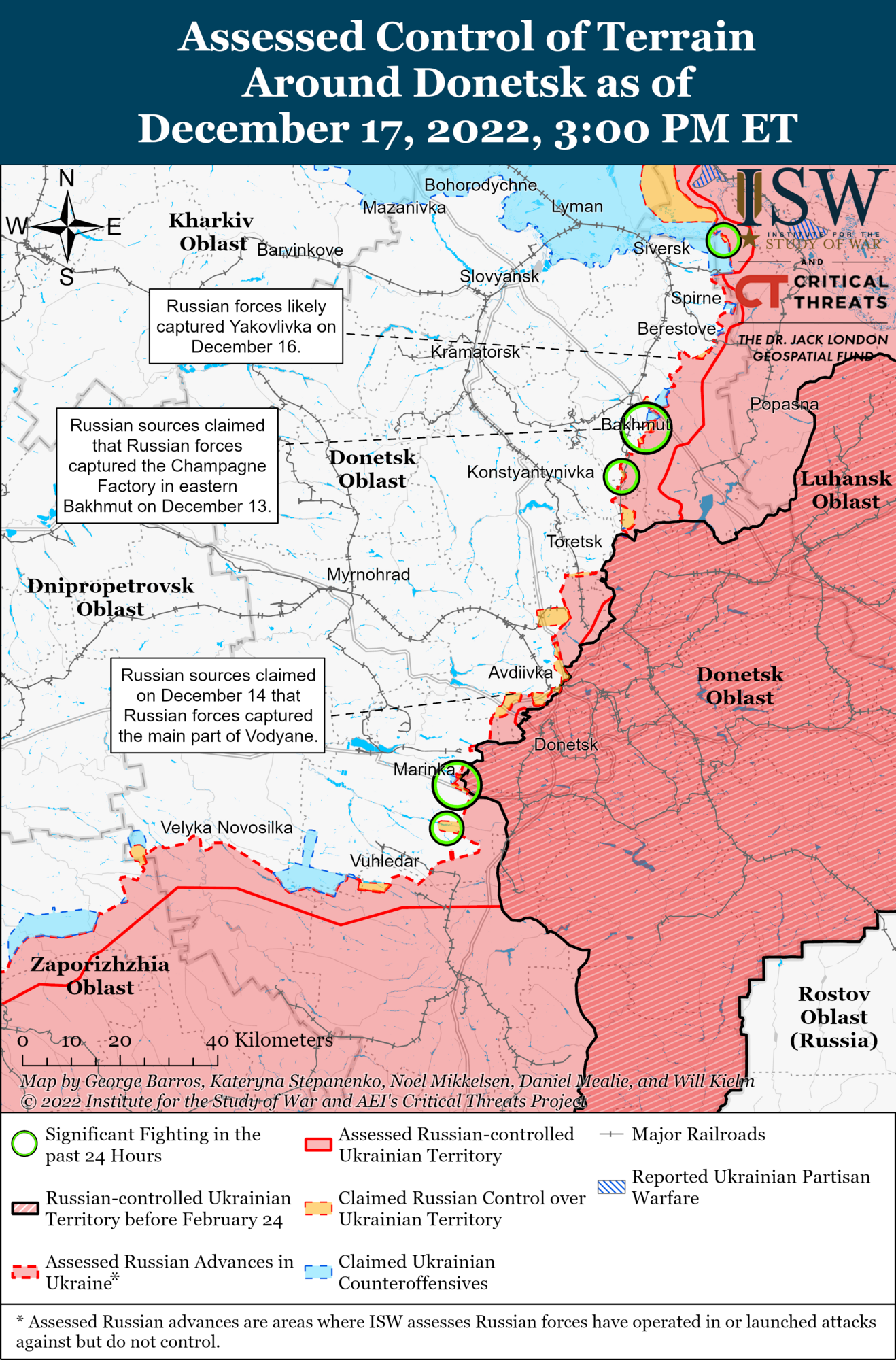 Росія помилилася з плануванням вторгнення в Україну, під Бахмутом назріває конфлікт між "вагнерівцями" та бойовиками "ДНР" – ISW