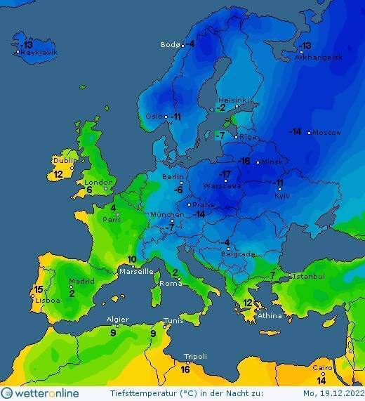 Мороз до -15 придет на помощь ВСУ: синоптики не спрогнозировали погоду в Украине с понедельника. Карта