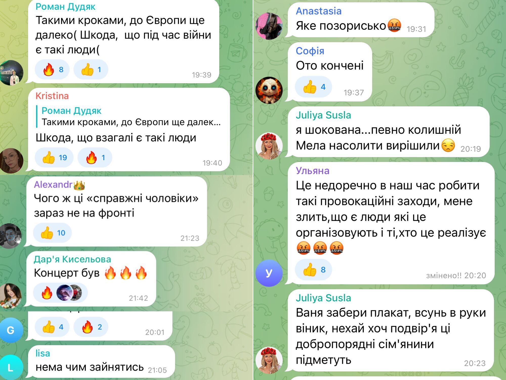 У входа на концерт MELOVIN в Киеве "титушки" устроили митинг против ЛГБТ: в сети отреагировали. Видео