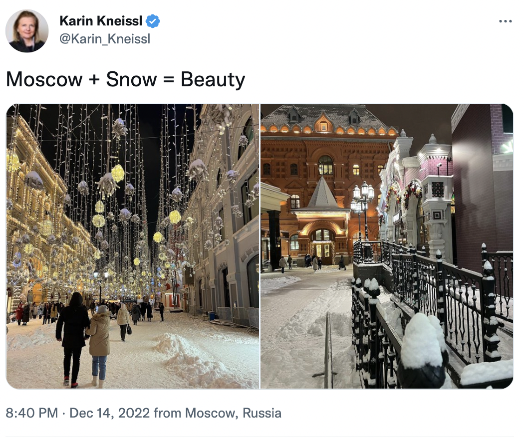 ''Снег, темнота, война'': премьер Польши ответил экс-главе МИД Австрии, восхитившейся красотой зимы в России. Фото