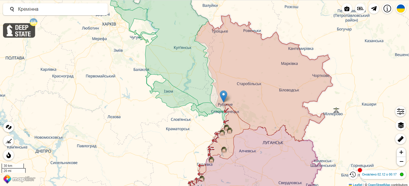 ЗСУ просуваються в Луганській області, до Кремінної залишилося кілька кілометрів, – Гайдай