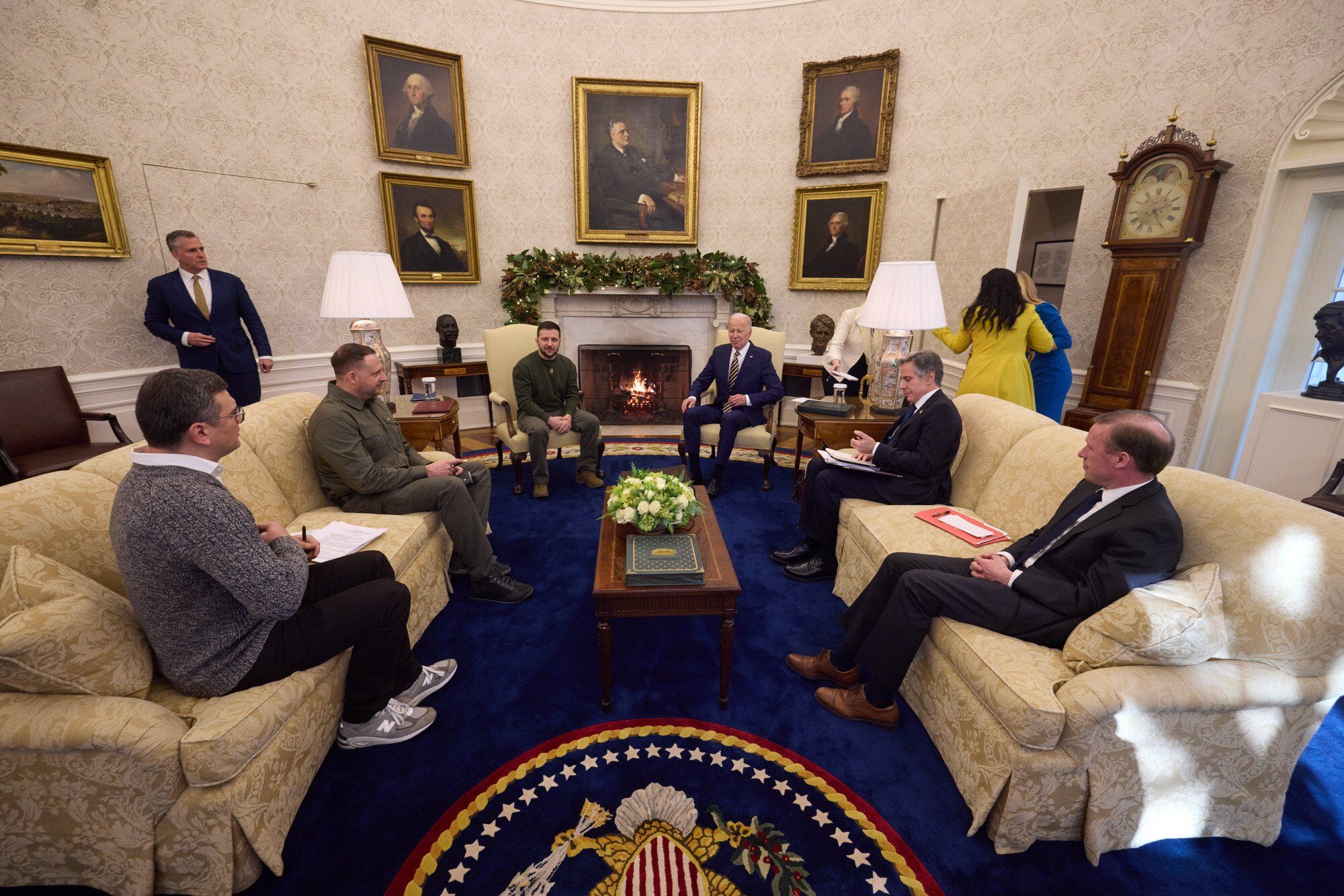 Украинская делегация в Овальном кабинете