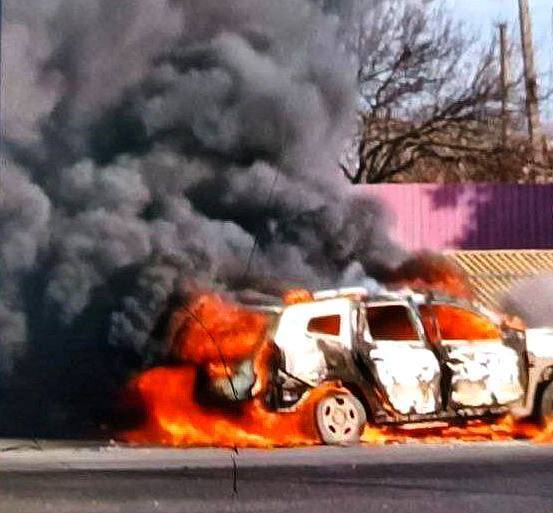 На Херсонщині ліквідували гауляйтера Любимівки Штепу: згорів у власному авто 