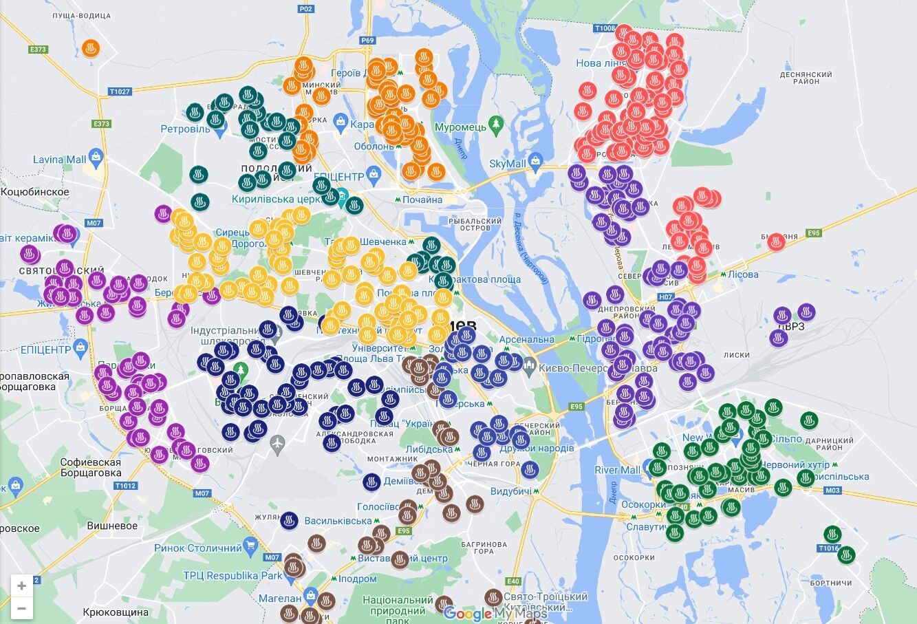 В Киеве уже открыто более 500 пунктов обогрева: где находятся. Карта
