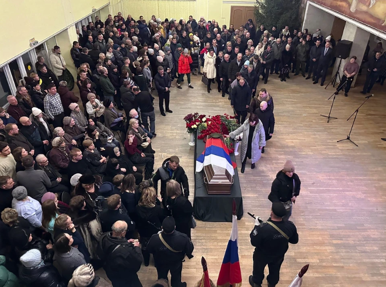 Похороны оккупанта, который отправился на войну убивать украинцев