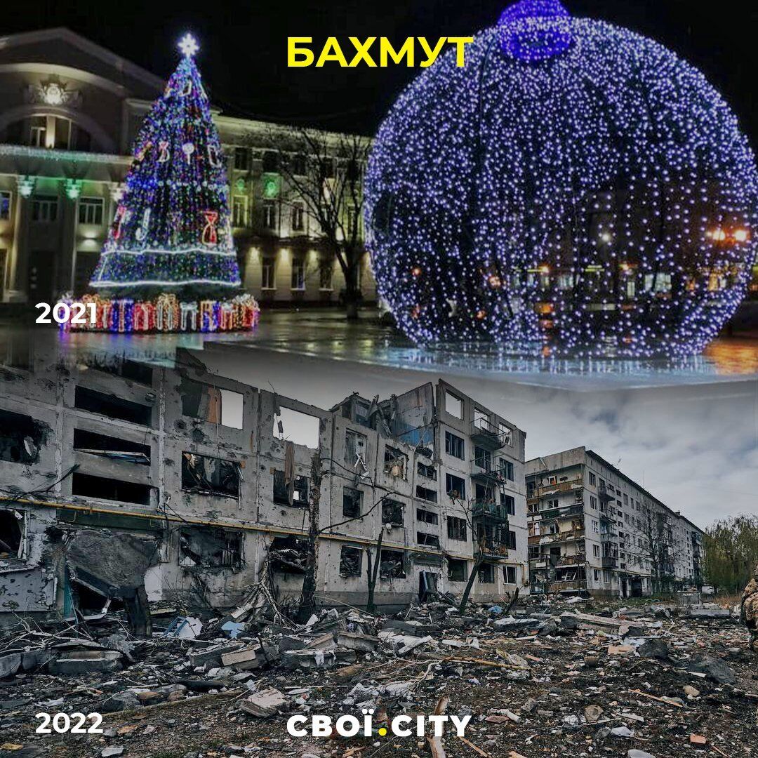 У мережі порівняли, як зустрічали Новий рік у містах Донбасу до і після приходу "русского міра". Фото 