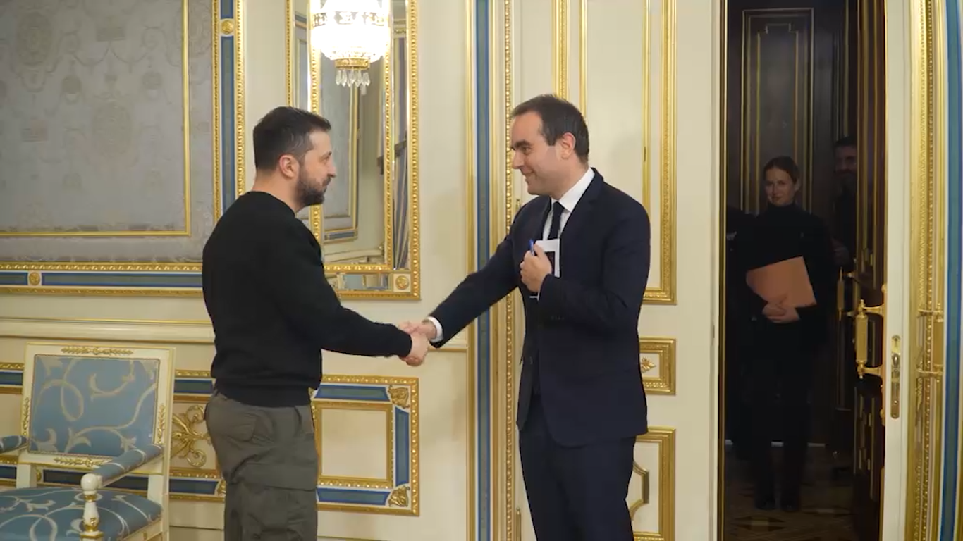 Зеленский встретился с министром вооруженных cил Франции Лекорню: говорили о нуждах армии и помощи Украине. Видео