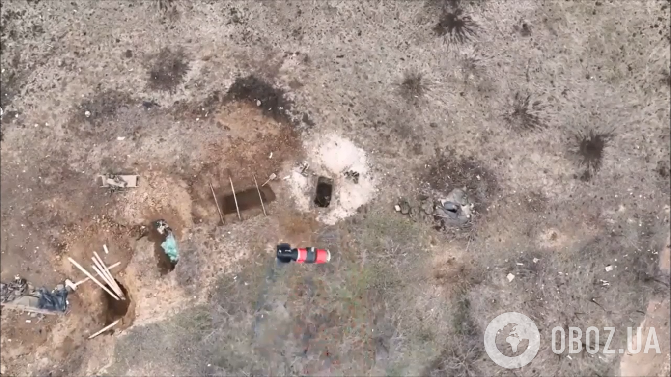 ЗСУ скинули міну з дрона прямо у ворожий окоп