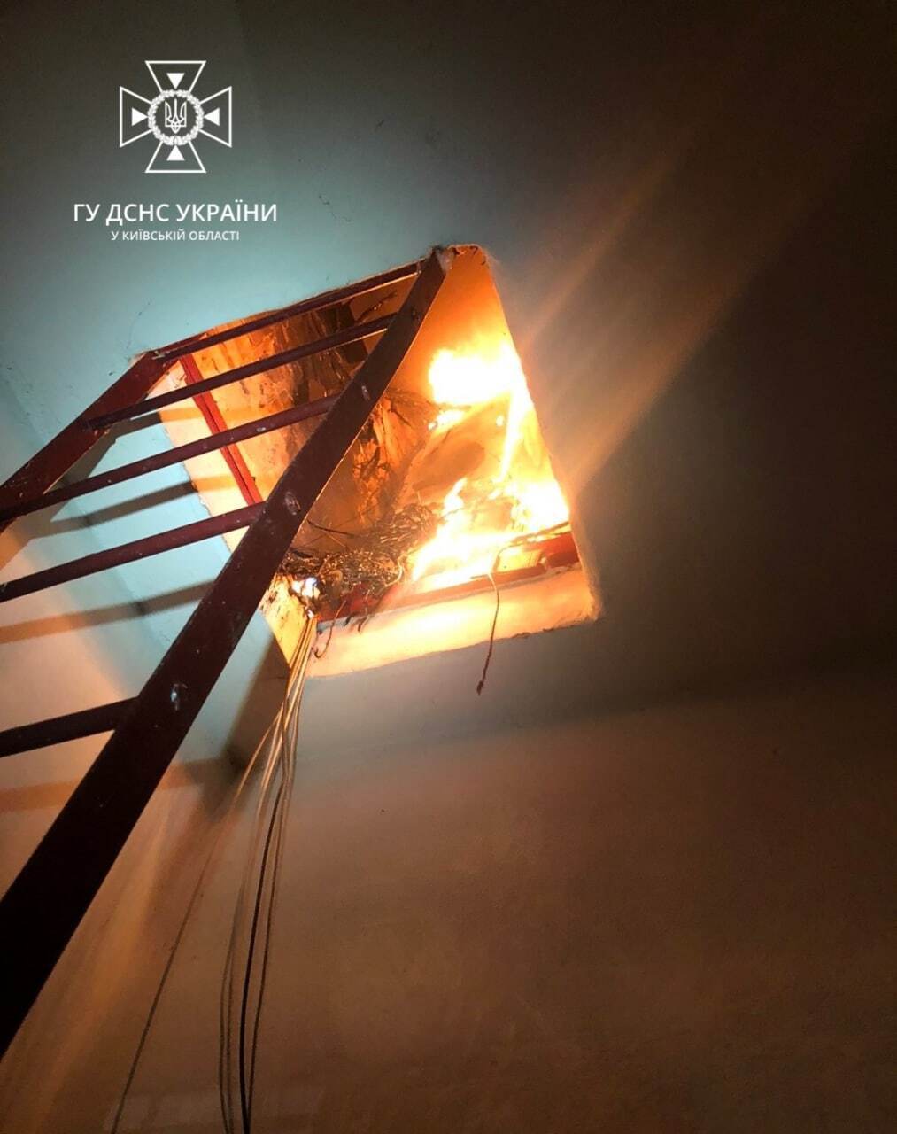 На Київщині під час пожежі в житловому будинку евакуювали 65 осіб. Фото