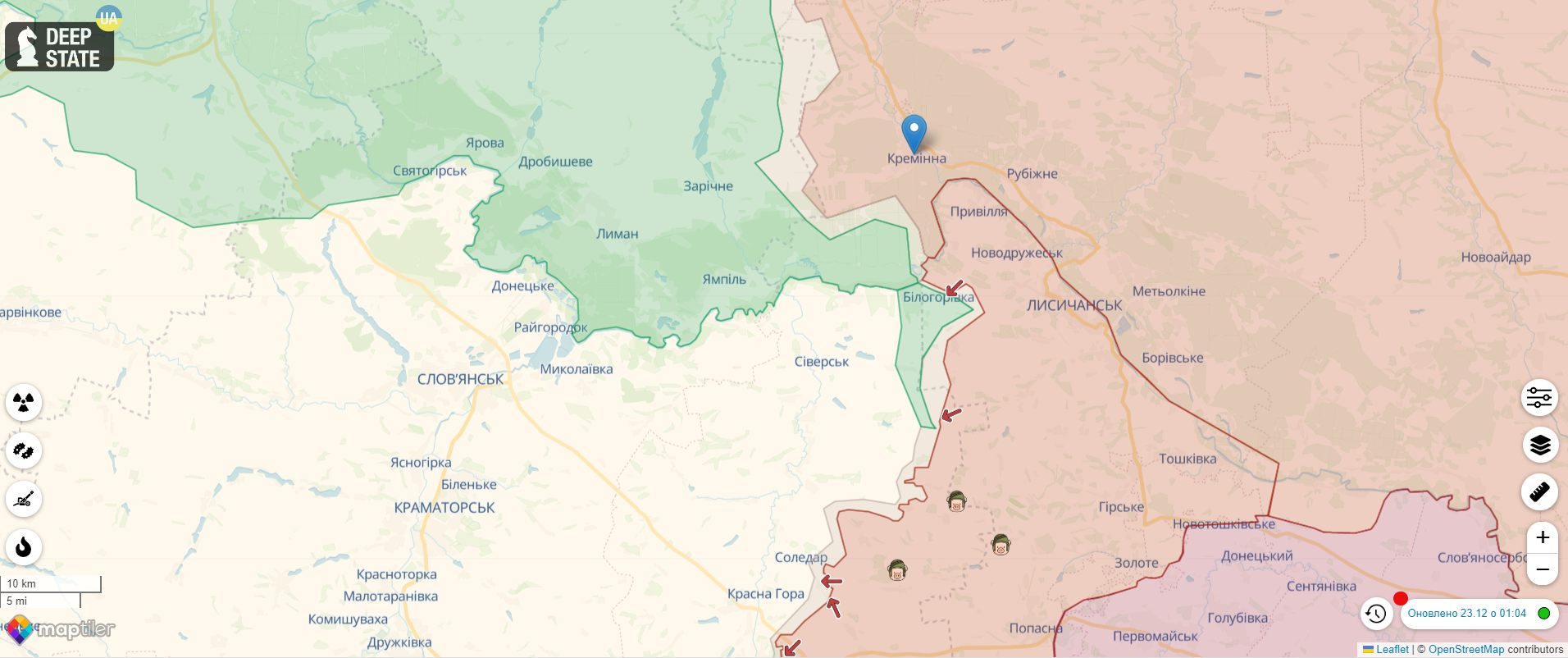 Украинские военные продвинулись в направлении Кременной: в Генштабе раскрыли детали