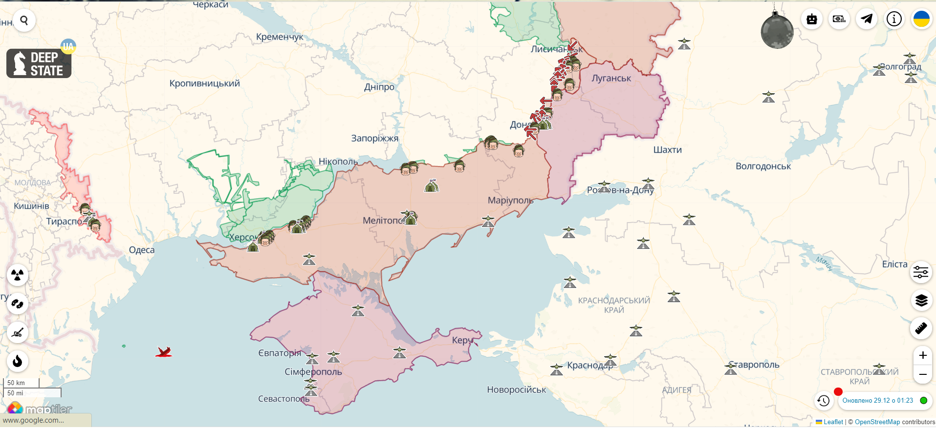 У Бердянську Сили оборони ліквідували 50 окупантів, загарбники привезли в Маріуполь медичне обладнання для розгортання шпиталю – Генштаб