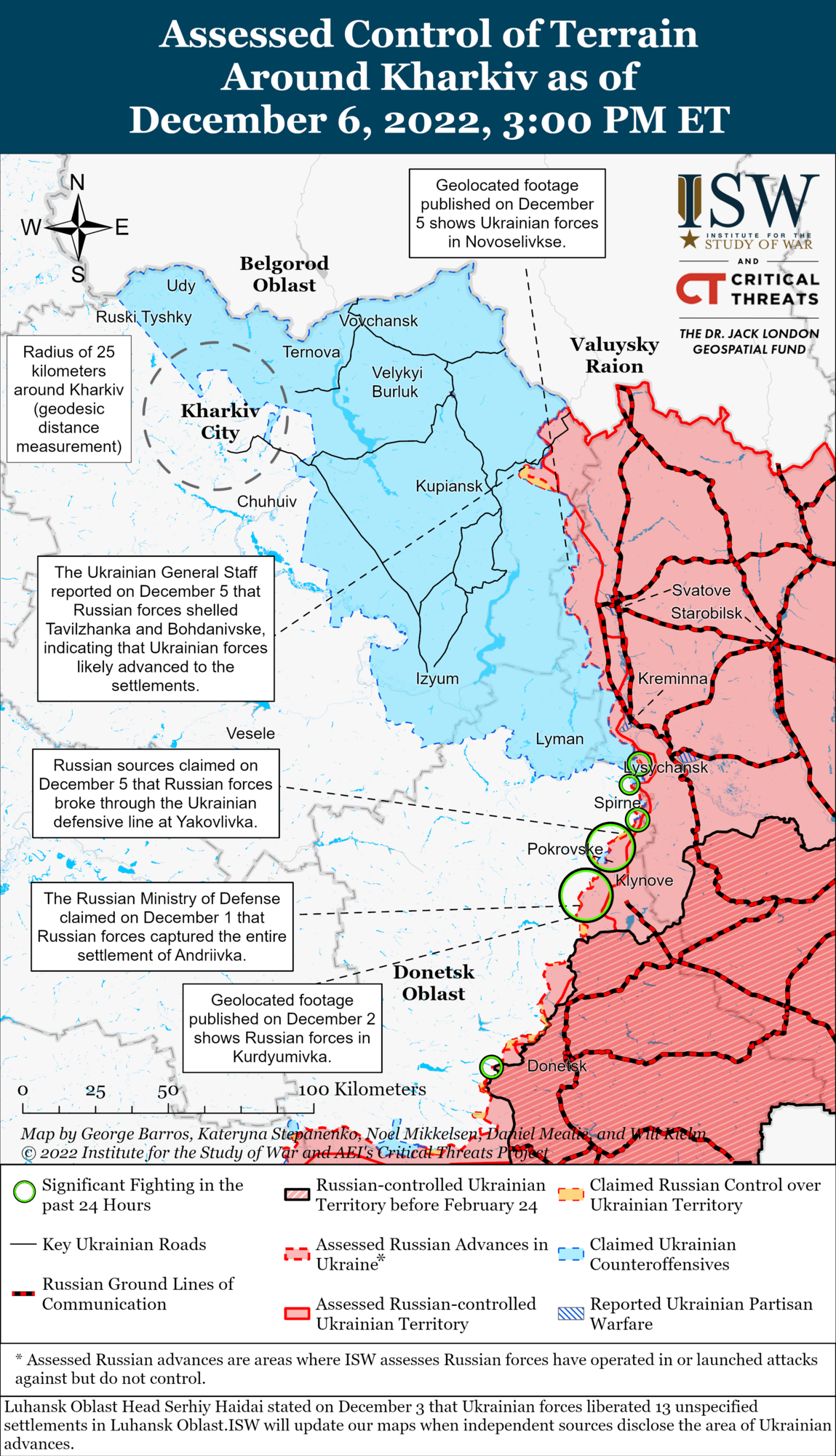 ВСУ добились успехов на Харьковщине, а оккупантам не удалось окружить Бахмут: анализ боевых действий от ISW