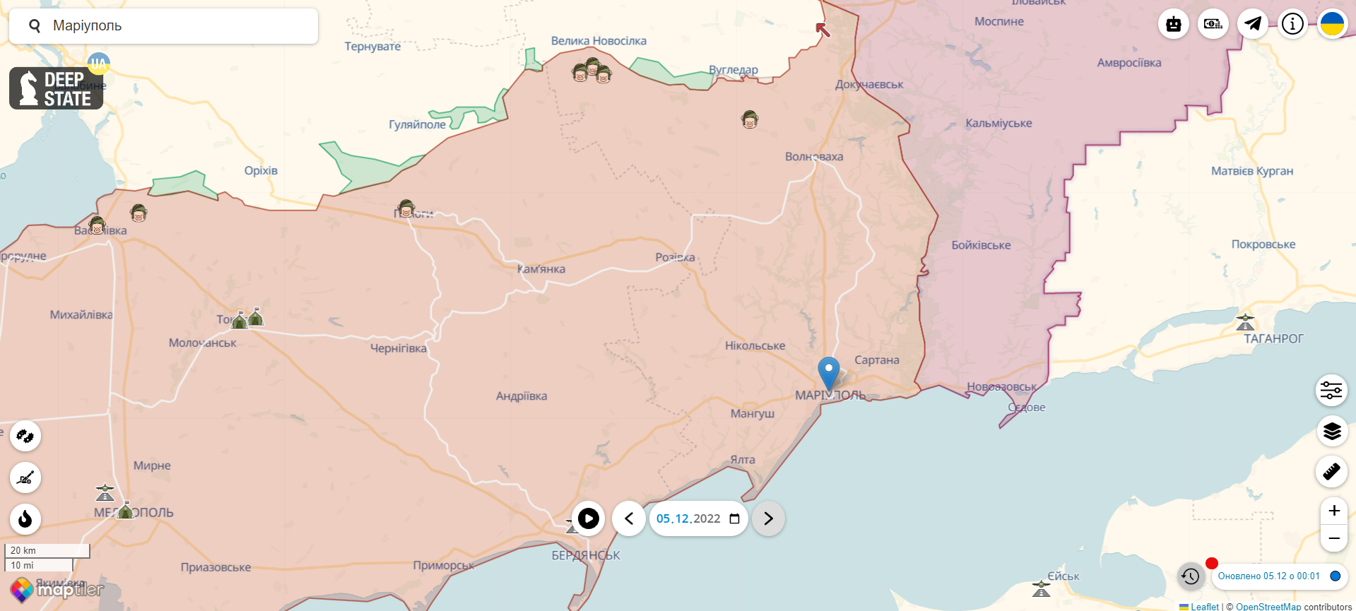Війська РФ перетворили Маріуполь на тилову військово-логістичну базу, в місто завезли "зуби дракона", – Андрющенко 