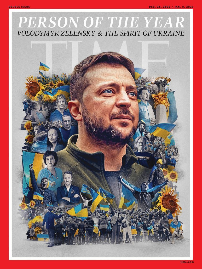 Обложка TIME с Зеленским и украинским народом