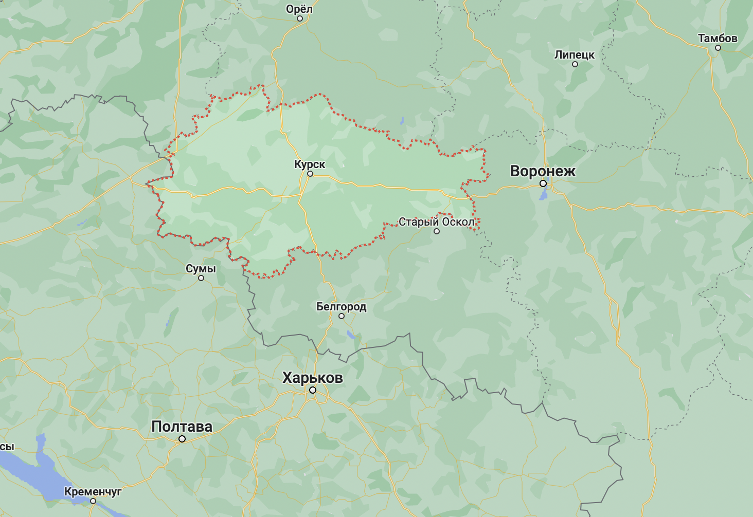 В Курской области РФ начали распространяться слухи о возможном вторжении ВСУ, идет оборудование оборонных позиций – Генштаб