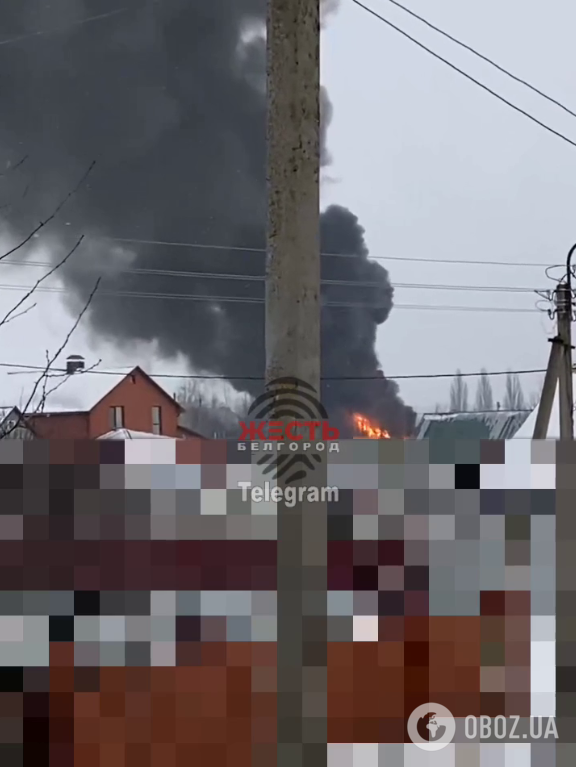 Пожар в поселке Яковлево