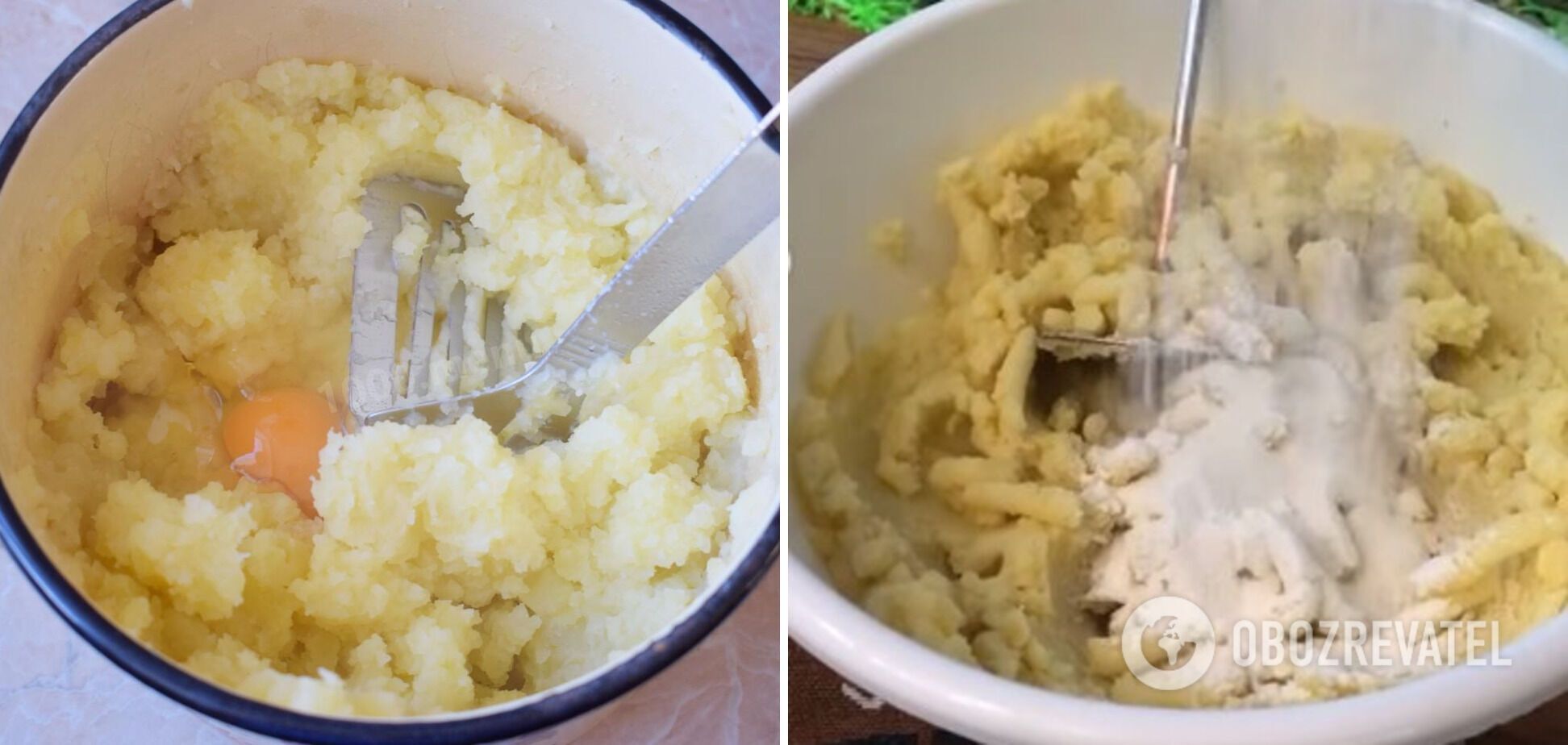 Приготування картопляного тіста для кнедликів