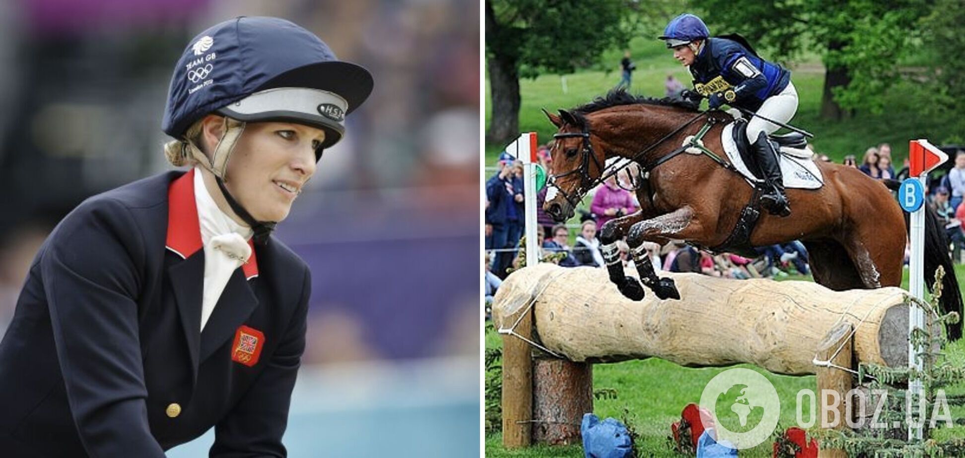 Зара Тіндолл займається кінним спортом