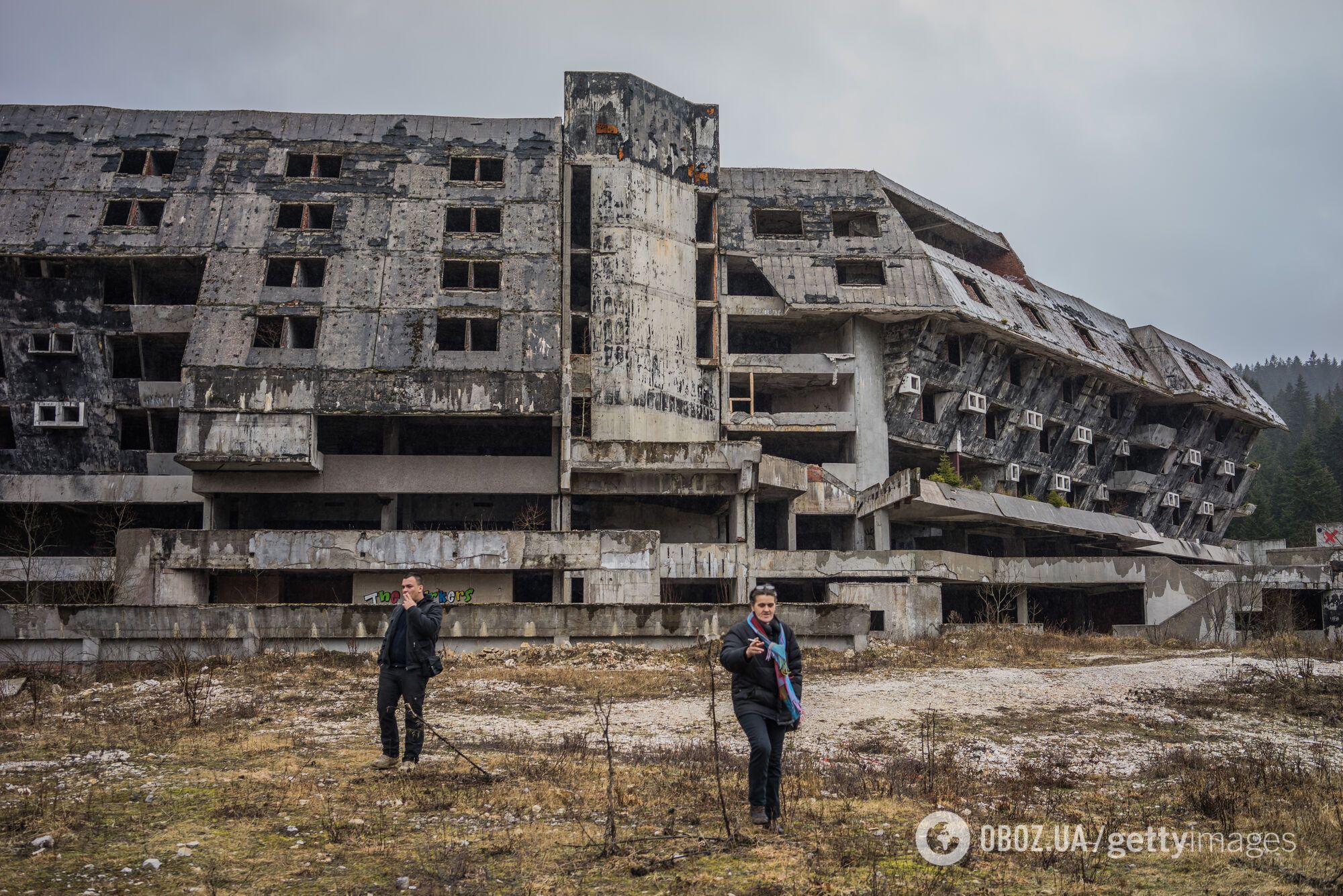 Отель во время войны превратили в тюрьму