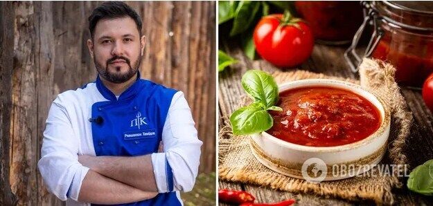 Равшан Хумидов поділився рецептом томатного соусу