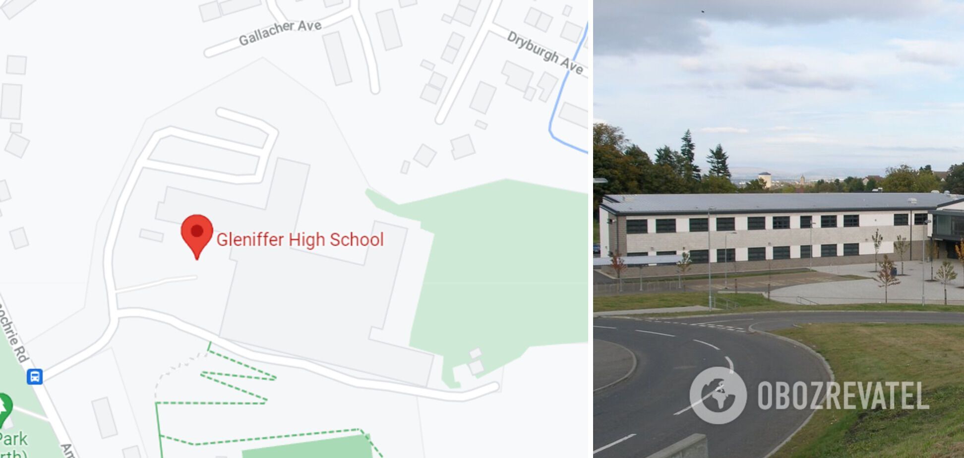 Gleniffer High School в Пейсли, Ренфрушир, Шотландия